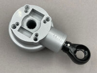 Markisen-Kegelradgetriebe 4,4:1 grau für 78er Tuchwelle mit PVC-Öse für Kugelhaken