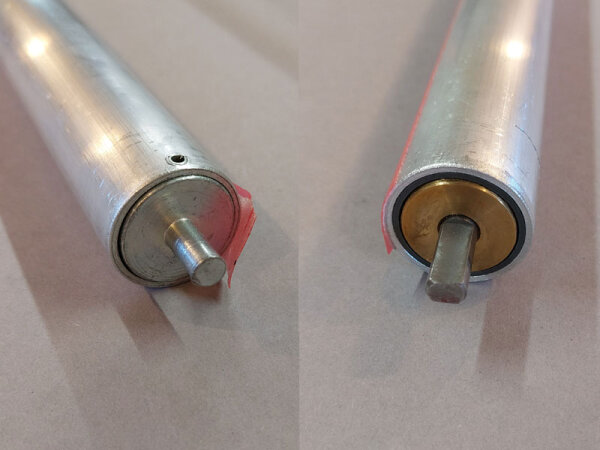 Federwelle für Schlitzrollo 32 mm 55 cm  z.B. erwilo