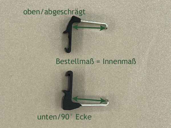 Einhängewinkel mit Federstahl