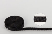Jalousie-Aufzugband 6,0 x 0,38 mm schwarz mit 1 Kennstreifen