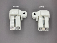 Armlager Standard für Voss Eco, Sunrise RAL 9010 weiß links & rechts im Set