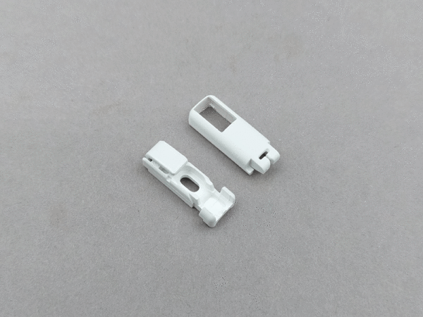 Raffrollo-Spannschuh Kadeco weiß für Magnetverrastung