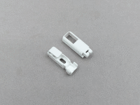 Raffrollo-Spannschuh Kadeco weiß für Magnetverrastung