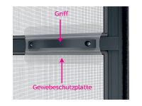 Bügelgriff mit LA 86 mm, 111 x 12,5 mm, 22 mm hoch  weiß