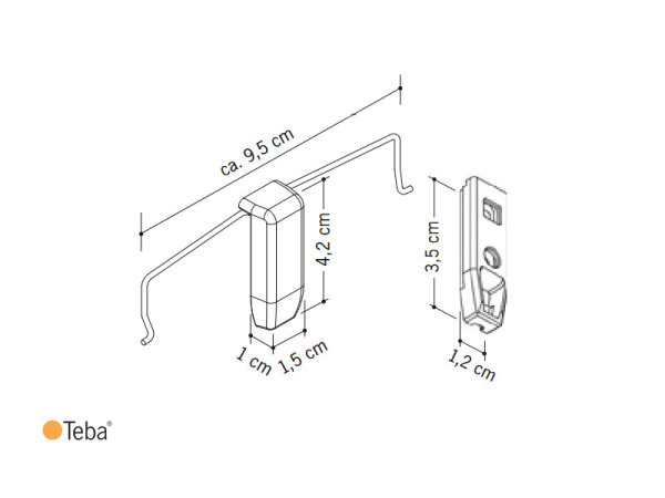 Slim clamp brackets