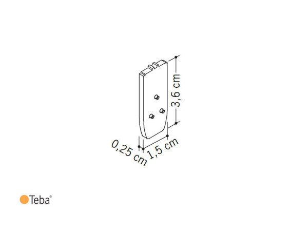 Distanzstück für Klemmträger Slim