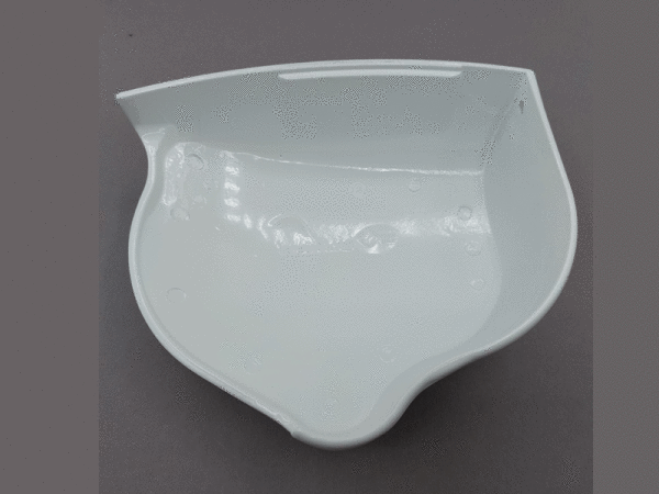 Schutzdachkappe MHZ VEGAS, weiß, Linke Kappe (vom Garten aus gesehen)