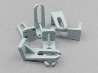 Restposten Spannwinkel/Seilspannhalter 60 mm RAL 9006