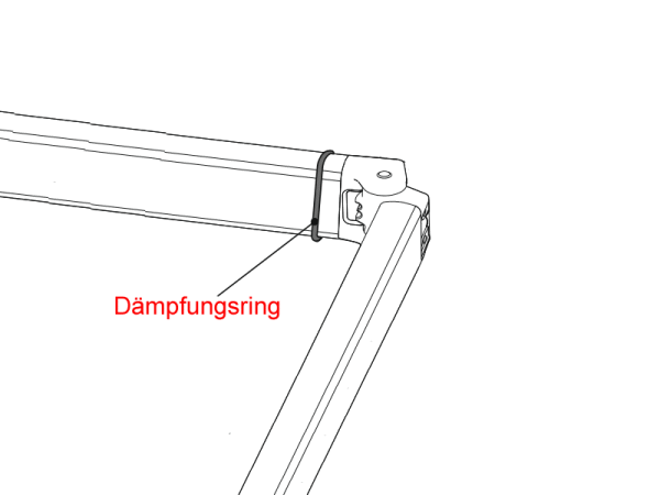 Dämpfungsring für Markisenarm
