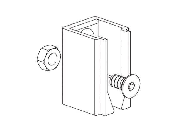 Oberer Stopper für 31 x 18 mm ISG-Schiene