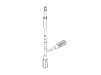 FLEXIBLE WAND, with universal coupling device  L = 70 cm