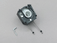 Spiral bearing for top rail open at the bottom, black balls