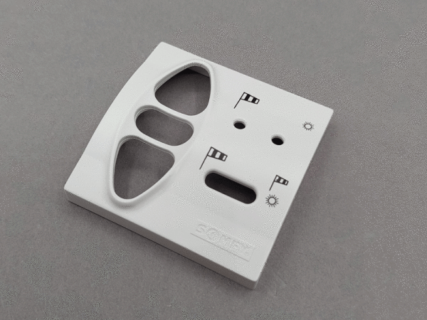 Abdeckplatte Soliris für Schaltersystem Berker, Gira, Hager, Jung, Merten, Peha