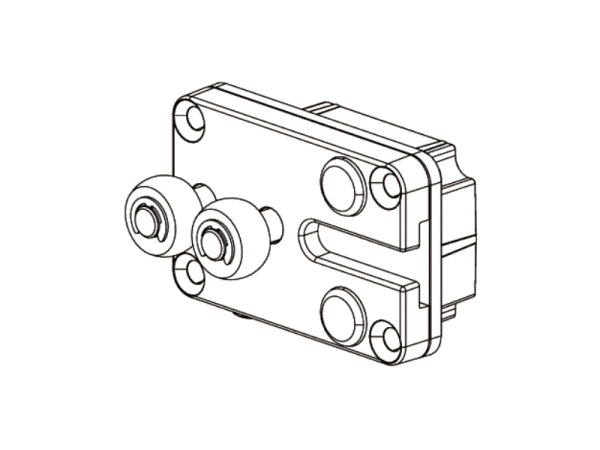 Laufwagen Ausfallprofil Vidrio Plus - rechts