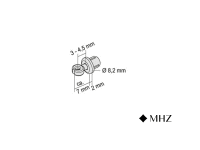 End cap for 8 mm with pendulum guide eye