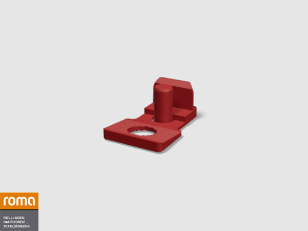 Transport safety bracket for Roma external blinds