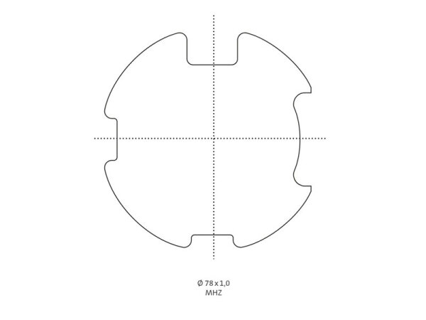 Typ 11 Adapter und Mitnehmer für Nutrohrwelle 78 x 1,0 mm MHZ