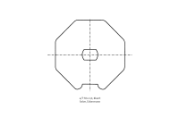 Typ 9 Adapter and driver for profile tube shaft 70 x 1.0...