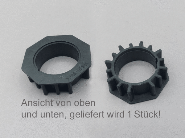 Typ 9 Adapter and driver for profile tube shaft 70 x 1.0 mm octagonal Selve, Eckermann