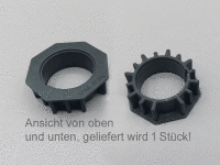 Typ 9 Adapter and driver for profile tube shaft 70 x 1.0...