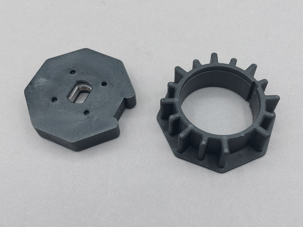 Typ 9 Adapter and driver for profile tube shaft 70 x 1.0 mm octagonal Selve, Eckermann