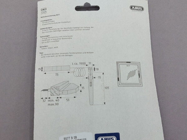 Rollladensicherung ABUS RS77