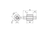 Freewheel for worm gear