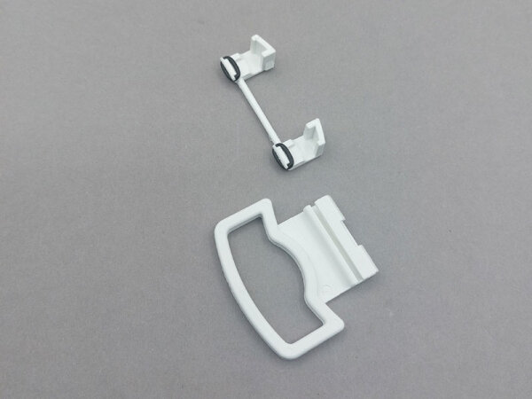Handle for clip-on or clamp-on mounting