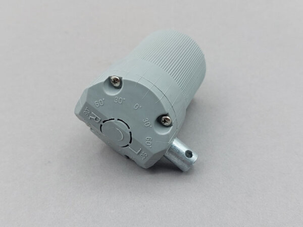 1.8:1 plastic gearbox with pins, for 12mm square shaft
