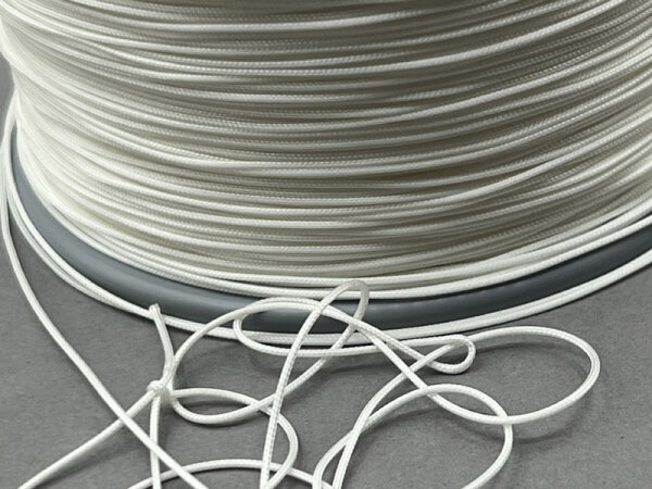 1,2 mm Zugschnur - Meterware - weiß