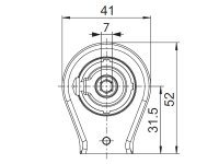 Restbestand - Schnurzuggetriebe 3,25:1 für 7 mm 6-kant Antriebswelle