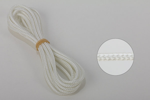 Endloszugschnur 3,5 mm, weiß, Bedienlänge 100 cm / Umlauf 200 cm, Mittelgeflecht