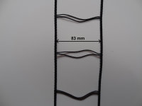 Leiterkordel für 80 mm Lamellen schwarz