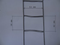 Leiterkordel für 50 mm Lamellen grau
