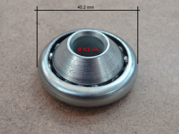 Kugellagereinsatz 12 mm Stahllaufring