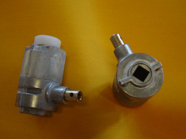 Jalousie-Kegelradgetriebe 3:1, 12 mm Vierkant