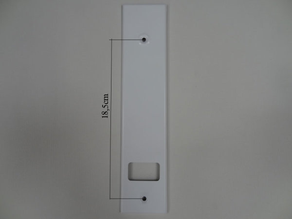 Deckplatte Alu weiß lackiert LA 18,5 cm