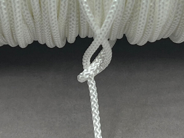 2,8 mm Nylon- Zugschnur - weiß