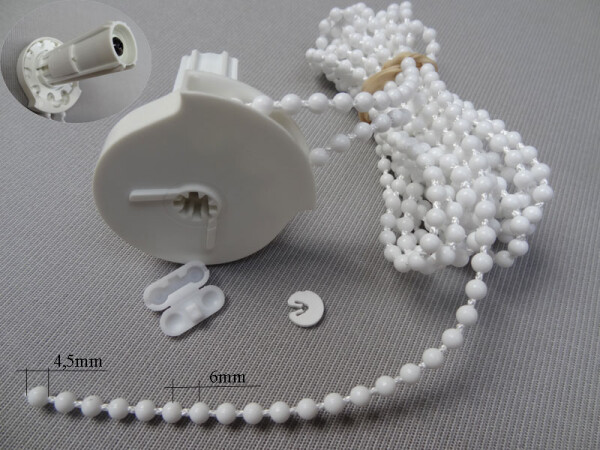 Ausverkauft - Rollo-Kettenzuggetriebe-Set für 25 mm Welle, Rechts