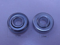 Mini-Kugellager mit Rand - Bohrung 10 mm