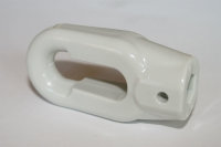 Markisenöse oval aus Kunststoff grau Bohrung 10 mm Sechskant (auch für 10 mm rund geeignet)