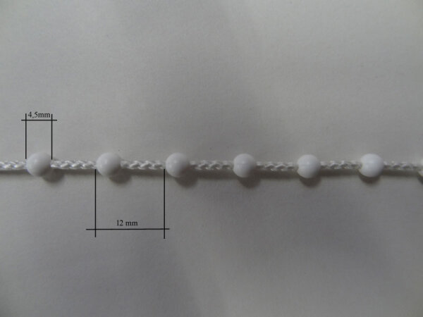Bedienkette 4,5/12 Umlauf 300 cm / Bedienlänge 150 cm weiß