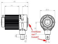 Kegelradgetriebe Kunststoff 2:1 rechts 6 mm 6-Kant 14 mm...
