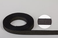 12,6 Meter REST Gurtband schwarz 15 x 1,2 mm