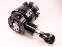 Markisen-Kegelradgetriebe 4,4:1 (rechts) für 85 mm Nutrohr, schwarz mit PVC-Öse rund
