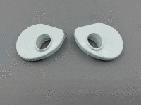 Ausfallprofil-Endkappen 1100/1200/1300, weiß