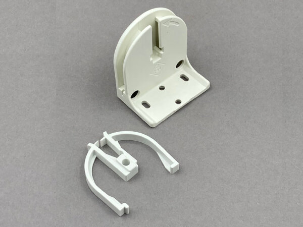 MHZ Rollo-Grundträger für 25er oder 38er Welle, weiß