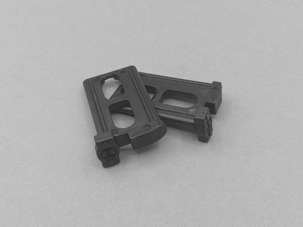 Set Gleiter für Endstab 6,5 x 35,5 mm mit Führungschiene 53 mm, 1 x links & 1 x rechts