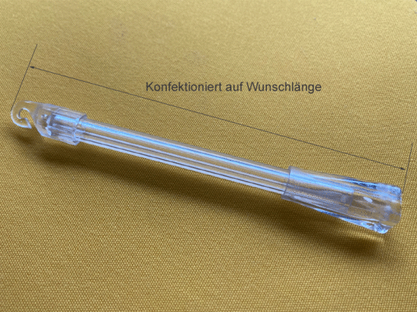 Drehstab/Wendestab für Innenjalousie bis 119 cm oben Kunststoff-Ringhaken, unten Standardquaste