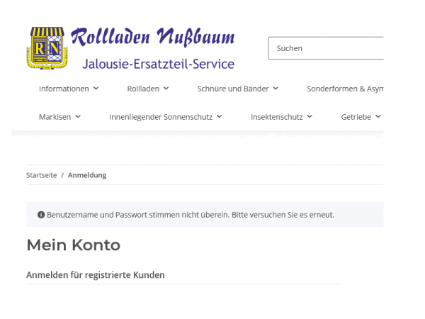 Your customer account is no longer there?